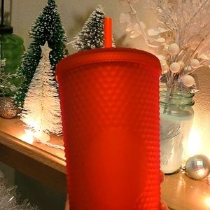 ❤New w/ Tag❤ Starbucks 2021 Matte Red Studded Tumbler